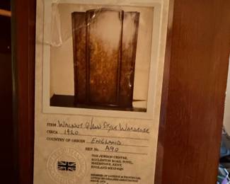 English Art Deco Burr Walnut Wardrobe