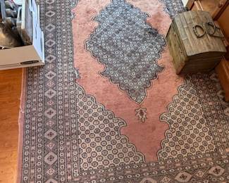 Vintage Persian Tabriz Mahi Design Rug