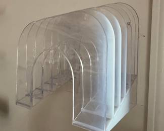 Vintage Acrylic Magazine Rack
