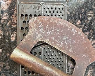 Vintage "All-In-One" Grater and Mezzaluna Chopper Set