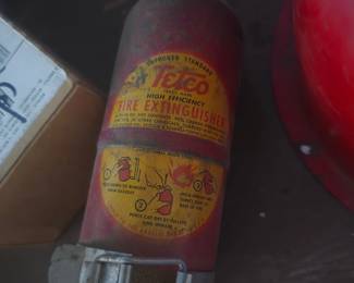 Vintage Tetco High Efficiency Fire Extinguisher Canister