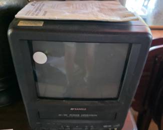 “Vintage Sansui 9” Color CRT TV/VCR Combo – AC/DC – Model COM0961B – Original Manual