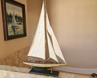 Vintage Sailboat Model