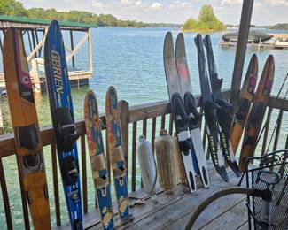 Various water skiis