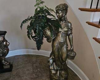 Faux Bronze Statue