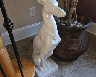 Ceramic Dog Statue