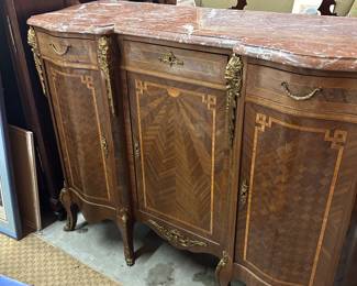 Rose marble top server