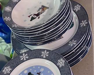 Snowmen Dishes christmas