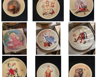 Norman Rockwell holiday plates