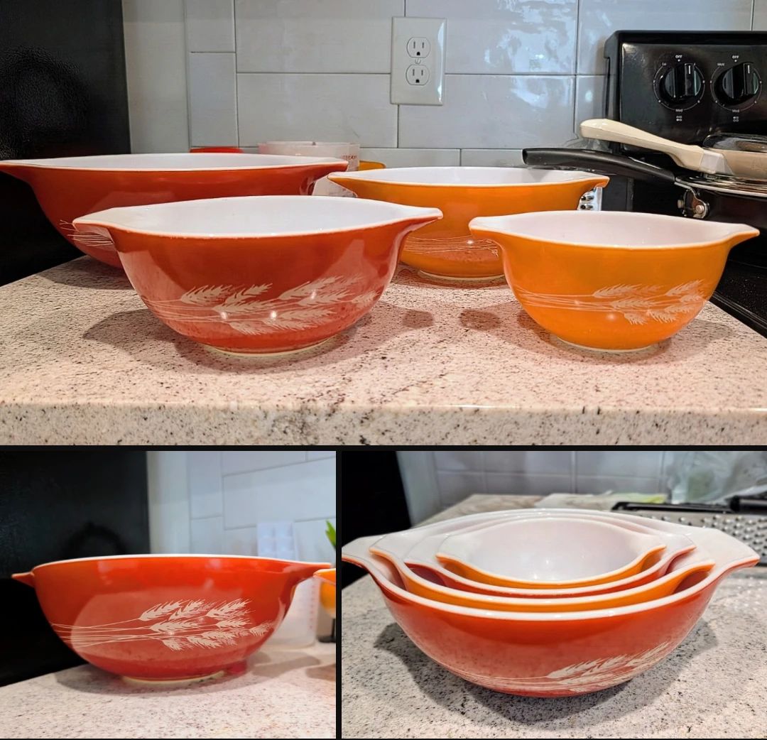 Pyrex Autumn Harvest Cinderella bowls