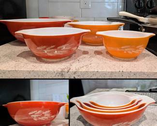 Pyrex Autumn Harvest Cinderella bowls