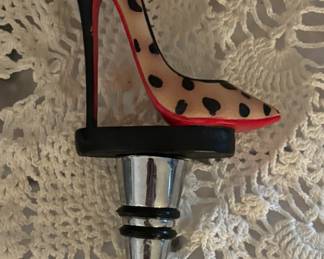 "Red Bottoms" wine stopper