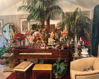 Ornate inlaid piano