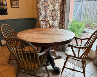 Antique claw foot table