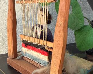 Vintage Navajo Weaver Doll with Miniature Loom