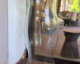 Vintage Clear Glass Hurricane Lamp Chimney Shade