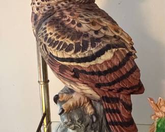 Vintage Andrea by Sadek Great Horned Owl Figurine