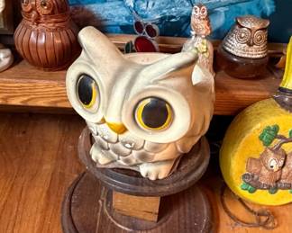 Vintage Ceramic Owl Planter