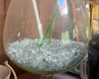 Large Vintage Glass Brandy Snifter Vase / Fish Bowl