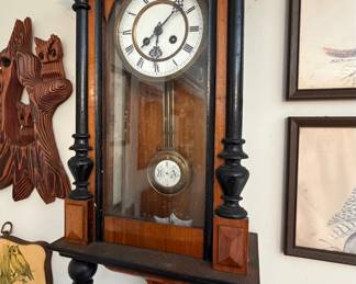 Vintage German Junghans RA Pendulum Wall Clock