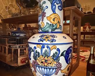 Vintage Spanish Majolica Beverage Dispenser