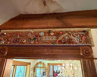 Vintage Assemblage Jewelry Door Valance