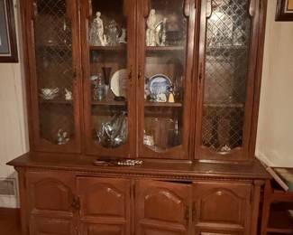 Vintage French Provincial China Cabinet