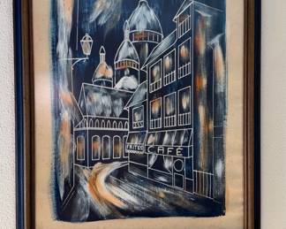 Vintage Paris Street Scene Mixed Media Artwork - Sacré-Cœur Basilica