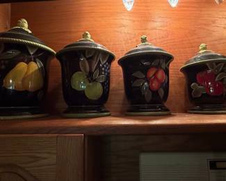 Certified International Fruit Motif Canister Set