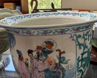 Chinese Famille Rose Porcelain Figural Planter