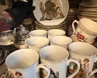 Norman Rockwell Museum Collection Ceramic Plates and Cups