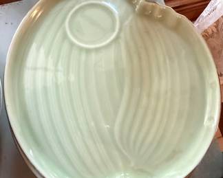 Seyei China Celadon Leaf Snack Set