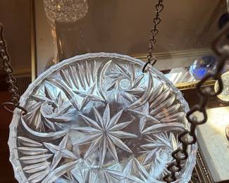 Vintage Hollywood Regency Crystal Scales of Justice