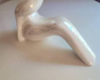 Vintage Iridescent Porcelain Figurine