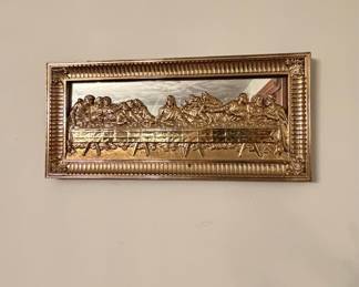 Vintage Homco The Last Supper Mirrored Wall Plaque