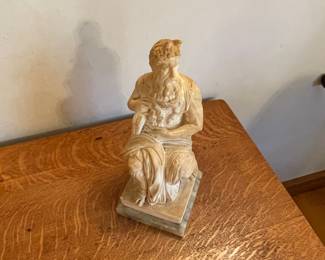 Vintage G. Ruggeri Moses Sculpture Alabaster