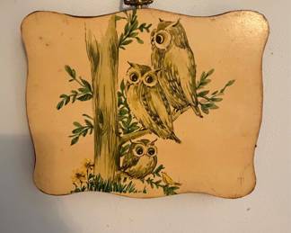 Vintage Sexton Cast Aluminum Owl Wall Hanging