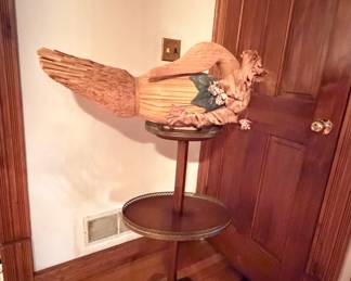 Vintage Woven Goose figure
