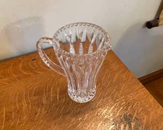 Vintage Crystal Pitcher - Godinger Shannon Olympia Pattern