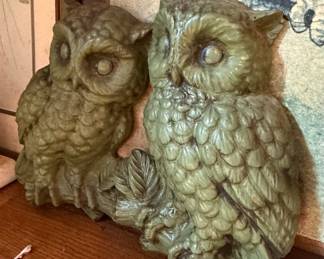 Vintage Ceramic Owl Wall Plaque