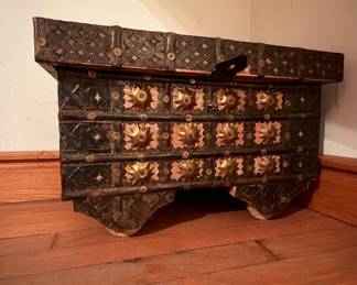 Vintage Indian Pitara Dowry Chest