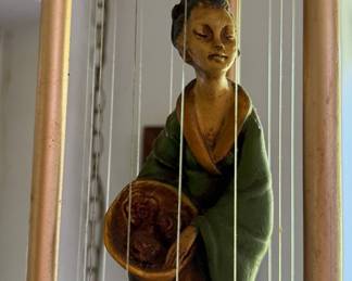 Vintage Asian Goddess Rain Lamp