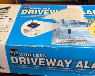 A pair of driveway, alarms