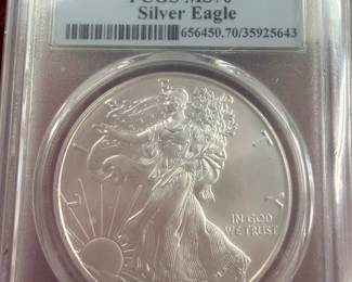 Two very nice silver eagle
