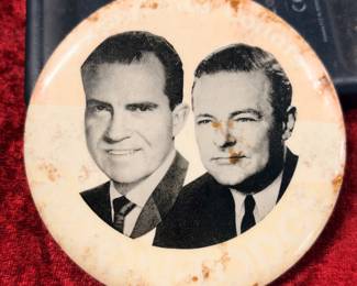 1960 Nixon campaign button