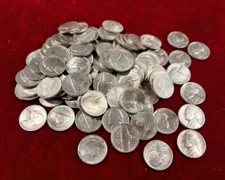 98 War nickels. Smelt it down this makes 5.5 ounces of pure silver.