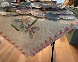 vintage handmade quilt