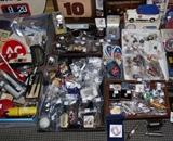 Lots of smalls, many AC pins, shop only giveaways, decals, patches, etc.