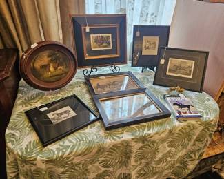 Horse ephemera, chromolithographs and antique etchings