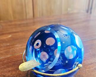 Unique glass ashtray